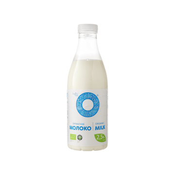 Молоко питне органічне пастеризоване 2,5% 900г, Organic Milk