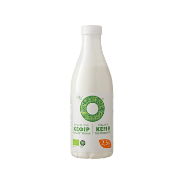 Кефір органічний термостатний 2,5% 900г, Organic Milk