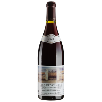 Вино Gerard Raphet Clos Vougeot Vieilles Vignes / Кло Вужо Вйєй Вінь 2021, червоне сухе, 0.75 л