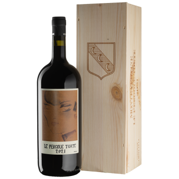 Вино Montevertine Le Pergole Torte, wooden box / Ле Перголе Торте, дерев'яна коробка 2021, червоне сухе, 1.5 л