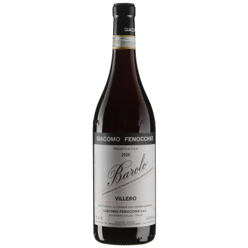 Вино Giacomo Fenocchio Barolo Villero / Бароло Віллєро 2020, червоне сухе, 0.75 л