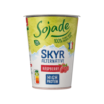 Продукт немолочний веганський органічний Скір з малиною 400г, Sojade
