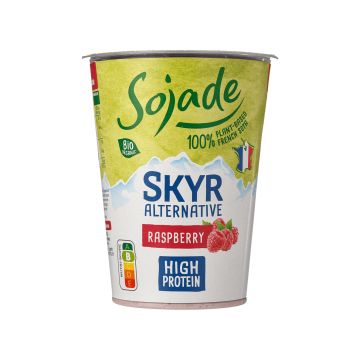 Продукт немолочний веганський органічний Скір з малиною 400г, Sojade