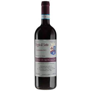 Вино Poggio di Sotto Rosso di Montalcino / Россо ді Монтальчіно 2021, червоне сухе, 0.75 л