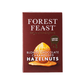 Фундук карамелізований в білому шоколаді 100г, Forest Feast