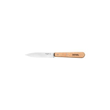 Ніж серейторний з дерев’яною ручкою (бук) №113, Opinel