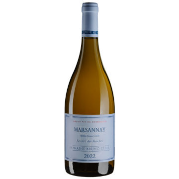 Вино Domaine Bruno Clair Marsannay Blanc Source des Roches / Марсане Блан Су де Рош 2022, біле сухе, 0.75 л