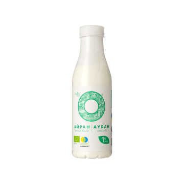 Напій кисломолочний органічний "Айран" 1% 450г, Organic Milk
