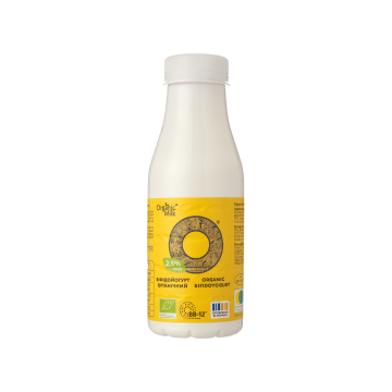 Біфідойогурт жирний питний 2,5% органічний 280г, Organic Milk