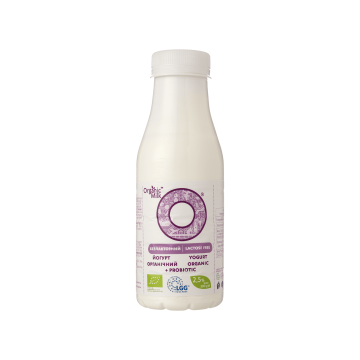 Йогурт жирний безлактозний 2,5% з пробіотиком органічний 280г, Organic Milk