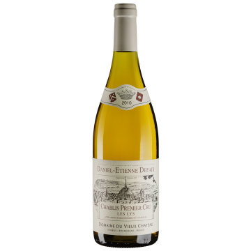 Вино Domaine Daniel-Etienne Defaix Chablis 1er Cru Les Lys / Шаблі Прем'єр Крю Ле Лис 2010, біле сухе, 0.75 л