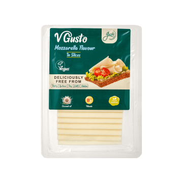 Продукт рослинний немолочний нарізний "Моцарела" 200г, Vgusto