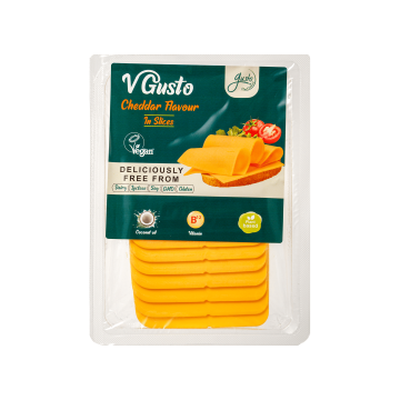 Продукт рослинний немолочний нарізний "Чеддер" 200г, Vgusto