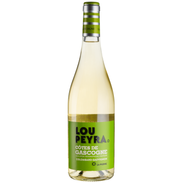 Вино Lou Peyra Colombard Sauvignon IGP Cotes De Gascogne / Коломбар Совіньйон IGP Кот Де Гасконь, біле сухе, 0.75 л