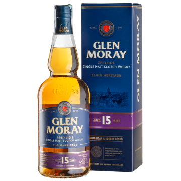 Віскі Glen Moray 15yo, gift box, 0.7 л