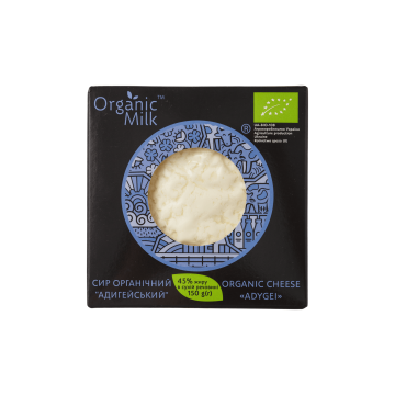 Сир розсільний з коров'ячого молока "Адигейський" органічний 150г, Organic Milk