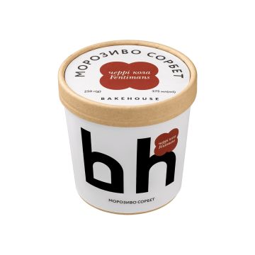 Морозиво сорбет Черрі Кола Fentimans 375мл/250г, Bakehouse