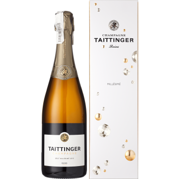 Шампанське Taittinger Brut Millesime, gift box / Брют Міллєзім, подарункова коробка 2016, біле, 0.75 л