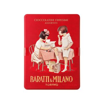 Цукерки шоколадні асорті в металевій коробці 300г, Baratti & Milano