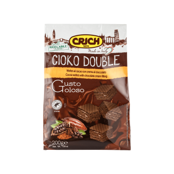 Вафлі з какао начинкою 200г, Crich