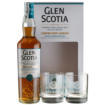 Віскі Glen Scotia Campbeltown Harbour +2 glasses, 0.7 л