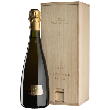 Шампанське Henri Giraud Argonne Rose Ay Grand Cru, wooden box / Аргон Розе Ай Гран Крю, дерев'яна коробка 2013, рожеве, 0.75 л
