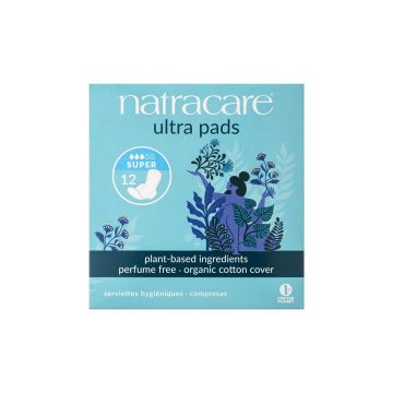 Прокладки з крильцями Супер "Super" 12шт, Natracare