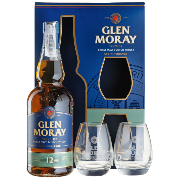 Віскі Glen Moray 12yo + 2 glasses, 0.7 л