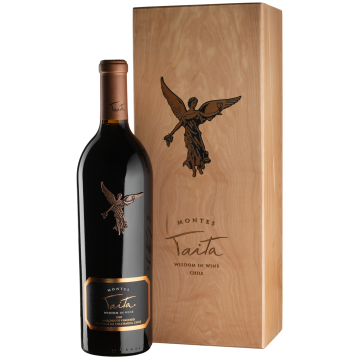 Вино Montes Taita, wooden box / Таіта, дерев'яна коробка 2020, червоне сухе, 0.75 л