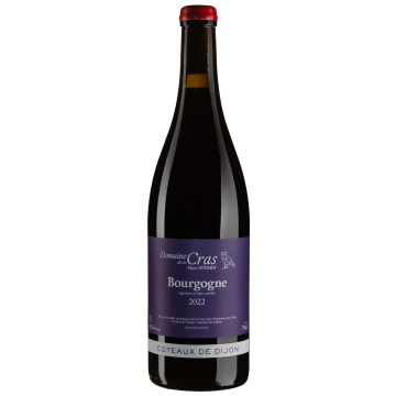 Вино Domaine de la Cras Bourgogne Coteaux de Dijon Rouge / Бургонь Кото де Діжон Руж 2022, червоне сухе, 0.75 л