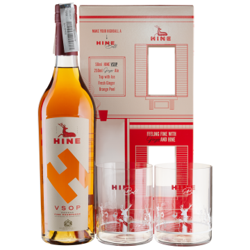 Коньяк Hine VSOP, gift box +2 glasses, 0.7 л