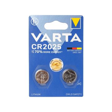 Батарейка CR 2025 BLI 2 Літій, Varta