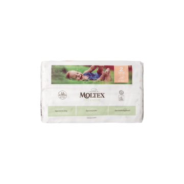 Підгузки дитячі Міні (3-6 кг) 38шт Pure & Nature, Moltex
