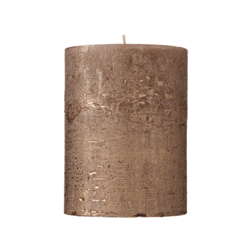 Свічка циліндрична кольору античного золота 10х13см Rustic Metal, Luz Your Senses