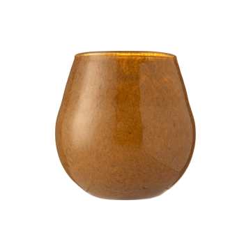 Ваза скляна бурштинового кольору 15x14,5см Ambergold, Rasteli