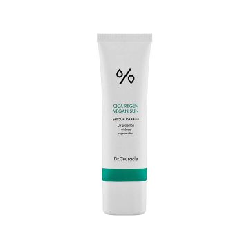 Сонцезахисний веганський крем з екстрактом азіатською центели SPF 50 50мл Cica Regen, Dr.Ceuracle