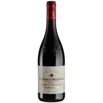 Вино Baron d'Arignac Cabernet Sauvignon IGP d'Oc / Каберне Совіньйон IGP d'Oc, червоне сухе, 0.75 л