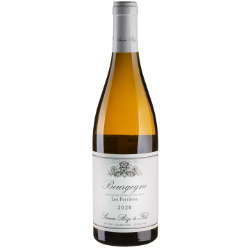 Вино Simon Bize et Fils Bourgogne Blanc Les Perrieres / Бургунь Блан Ле Пер'єр 2020, біле сухе, 0.75 л