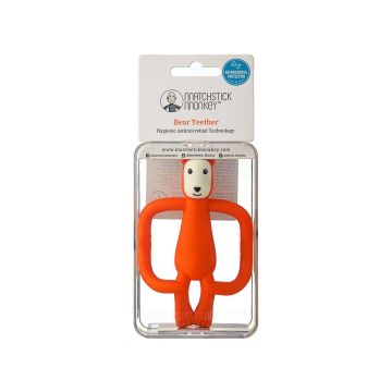 Іграшка-гризун Ведмідь помаранчевий 11см, Matchistick Monkey