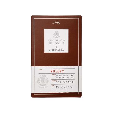 Шоколад молочний з віскі 100г, Xocolata Jolonch