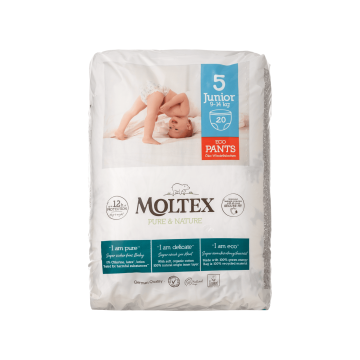 Підгузки-трусики дитячі Джуніор (9-14 кг) 20шт Pure & Nature, Moltex