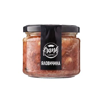 Консерви м'ясні "Яловичина тушкована по-домашньому" 300г, Frank