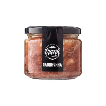 Консерви м'ясні "Яловичина тушкована по-домашньому" 300г, Frank
