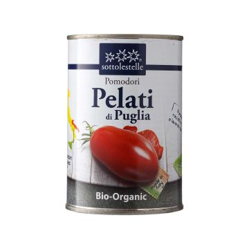 Томати консервовані очищені органічні 400г, Sottolestelle