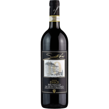 Вино Sassetti Livio Dieci Brunello di Montalcino / Дієчі Брунелло ді Монтальчіно 2007, червоне сухе, 0.75 л