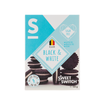 Печиво Чорний та Білий з підсолоджувачами 125г, Sweet Switch