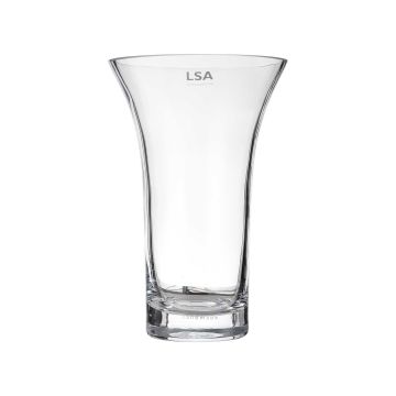 Ваза скляна прозора 22см Flower, LSA international