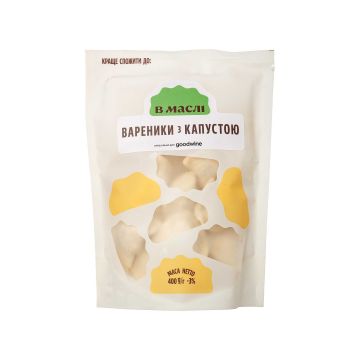 Вареники з капустою заморожені 400г