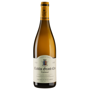 Вино Jean-Paul & Benoit Droin Chablis Valmur / Шаблі Валмур 2022, біле сухе, 0.75 л