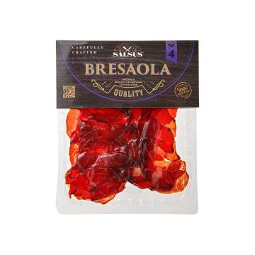 Продукт з яловичини сиров'ялений Брезола вищого сорту 100г, Salsus